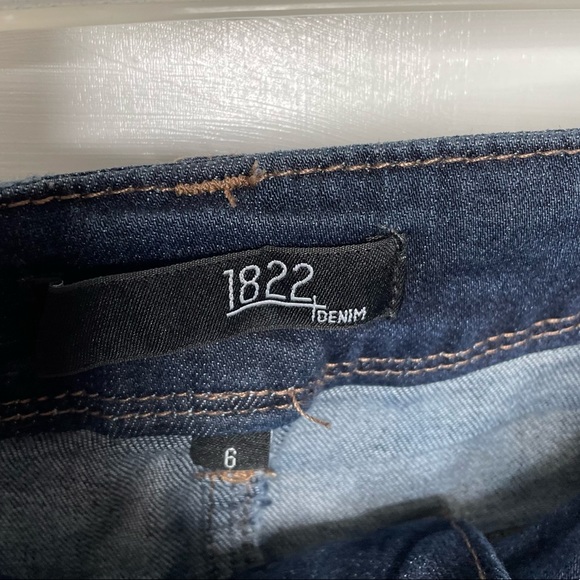 1877 distressed cropped denim jeans size 6 - Picture 7 of 9